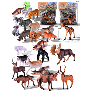 Jouet animal de simulation Ensemble de figurines d'animaux de ferme Zoo pour enfant Petit modèle Vente en gros Mini ensemble de jouets pour animaux sauvages - Product Image 2
