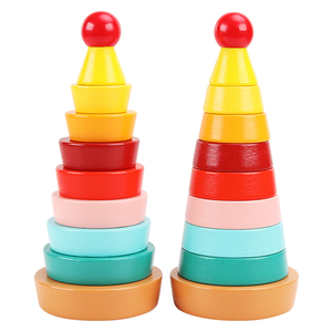 Bloques <span class=keywords><strong>de</strong></span> construcción <span class=keywords><strong>de</strong></span> madera para niños y bebés, juguete educativo <span class=keywords><strong>de</strong></span> apilamiento cognitivo <span class=keywords><strong>de</strong></span> Color arcoíris, torre <span class=keywords><strong>de</strong></span> <span class=keywords><strong>Hanói</strong></span> - Product Image 6