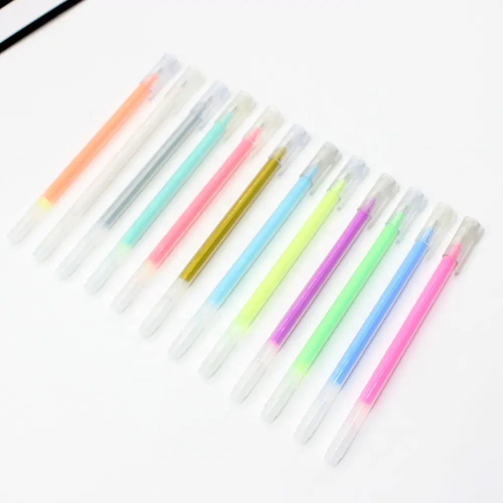 다채로운 젤 펜 학교 문구 플라스틱 프로모션 형광펜 펜