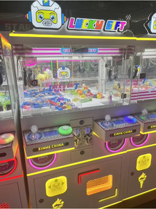 220V 2-<span class=keywords><strong>Player</strong></span> cổ điển Đồng tiền hoạt động mini Arcade Crane trò chơi đồng xu Pusher Claw máy với điều khiển cần điều khiển và hóa đơn chấp nhận quà tặng - Product Image 3