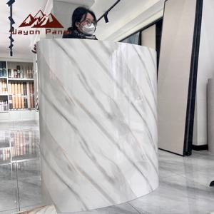 Papier peint <span class=keywords><strong>en</strong></span> mousse 3D Wayon Luxury Carrara White, autocollant mural effet marbre pour la décoration du salon - Product Image 2