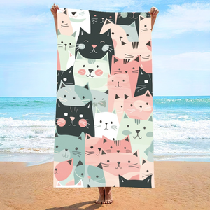 Tùy Chỉnh In Lớn Khăn Tắm Bán Buôn Terry Khăn Tắm Bông Bãi Biển Khăn Với Logo - Product Image 5