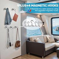 Ensemble d'étiquettes de bagages rétractables pratiques pour bateaux de croisière avec crochets magnétiques, porte-badge d'identification étanche – Essentiels pour les croisières