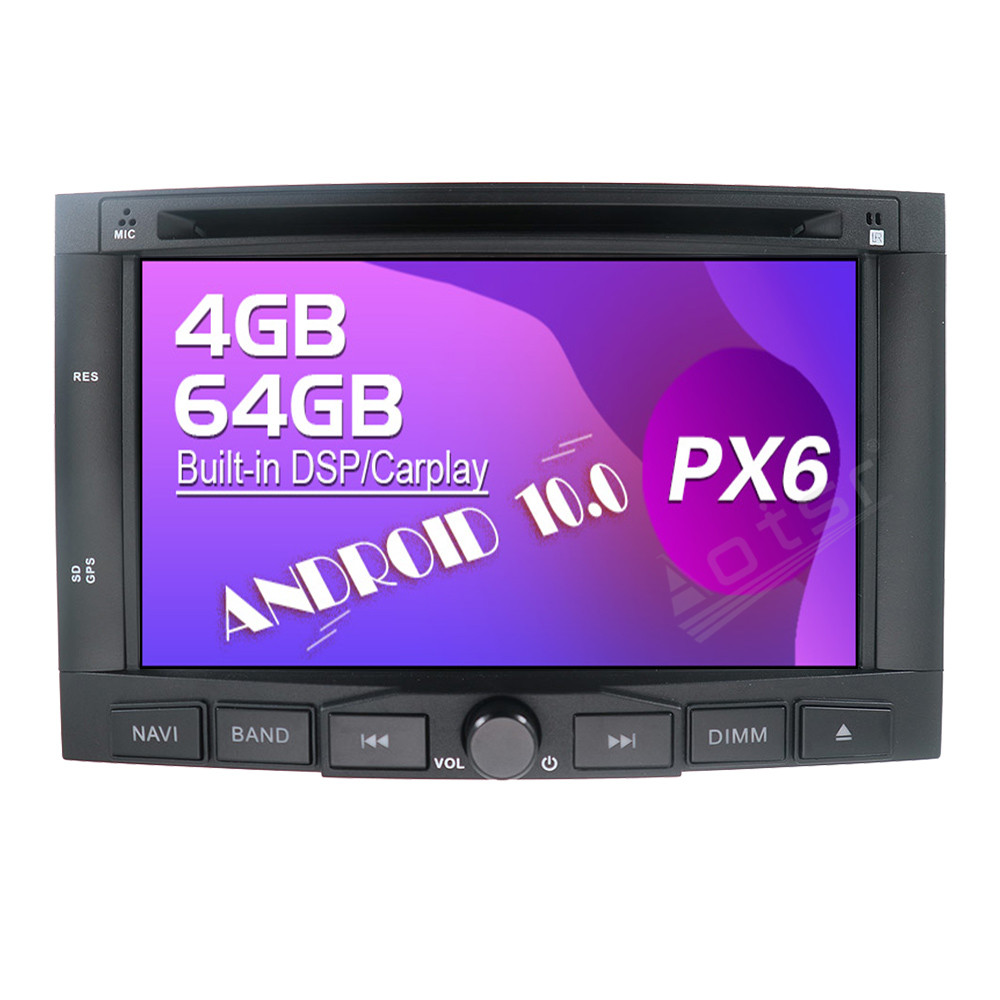 2G 64G] Android Car Stereo for Peugeot 3008 2009-2015 with Wireless Carplay and Android Auto, 9 inch HD Touch Screen Car Radio with GPS/WiFi/Bluetooth /EQ/FM RDS