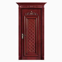 Portes intérieures en bois massif de luxe européennes, laquées sur mesure, insonorisées, pour villa, hôtel, école, chambre, maison