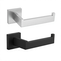 STOCCO Porte-serviettes mural carré en acier inoxydable 304 sans perçage pour salle de bain et cuisine