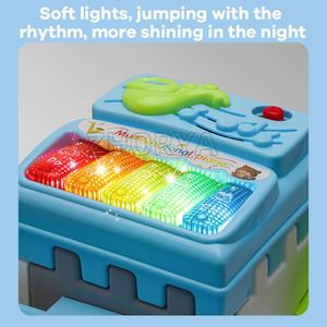Zhorya Jouet de jeu de piste multifonctionnel pour enfants, avec maison, voiture coulissante, jeu d'association de formes, trieur de balles, piste de piano et musique - Product Image 5