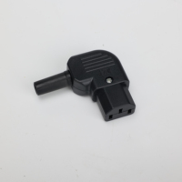 Adaptateur convertisseur CA à angle de 90 degrés, prise femelle C14 3 pôles 320 3 broches, prise mâle C13, 10A 250V, en cuivre et laiton