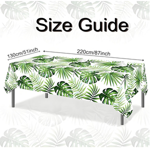 Özel tek kullanımlık <span class=keywords><strong>PVC</strong></span> masa örtüsü yeşil yapraklar yaz parti tasarım ev ve otel teknikleri için su geçirmez yağ geçirmez - Product Image 5