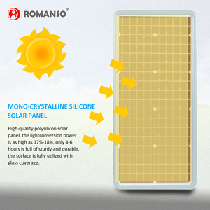 Lámpara Solar para Exteriores Todo en Uno de 20W 30W 40W 50W LiFePO4 12.8V con Sensor de Microondas IP65 para Jardín, Camino y Sendero - Product Image 2