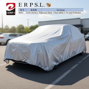 Telo Copriauto 145x78cm Argento Titanio Confezione da 5 per Protezione Auto - Product Image 3