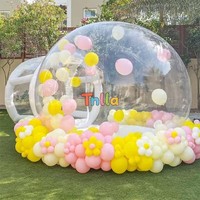 Dôme Gonflable Commercial Décorable pour Fêtes, Tente Gonflable pour Tout-Petits, Bulle Gonflable, Ballon Gonflable