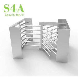 S4A biyometrik tam boy güvenlik turnikeleri giriş ve çıkış için otomatik çift tam boy turnike kesinlikle kontrol edilir - Product Image 5