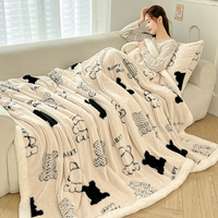 Couverture de lit moderne et chaude pour la maison, en tissu 100 % polyester, motif végétal uni, douce pour la peau, idéale pour l'hiver