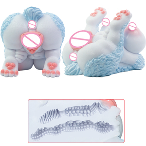 Masturbador Masculino de Silicona Snow Fox Lutya, Diseño de Muñeca de Fantasía, Medio Cuerpo, Doble Canal, Experiencia Realista para Mayores de 18 Años - Product Image 1