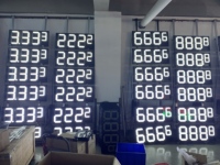 Affichage LED extérieur 12 pouces pour prix de l'essence, numéro 88.88 RS485, pour station-service