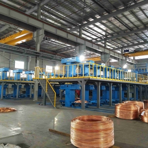 Fabricante al por mayor, varilla <span class=keywords><strong>de</strong></span> cobre, máquina <span class=keywords><strong>de</strong></span> fundición, Rollo alimentado por lechada, tira <span class=keywords><strong>de</strong></span> Comba, recocido, característica clave, componente del núcleo del motor - Product Image 1