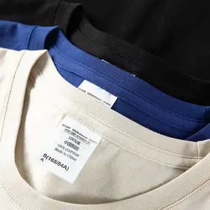 เสื้อยืดคอกลมแขนสั้นผ้าฝ้ายคุณภาพสูง YQ 200 กรัม สกรีนโลโก้ได้ เสื้อยืดลำลองสีพื้นสำหรับผู้ชายและผู้หญิง - Product Image 4