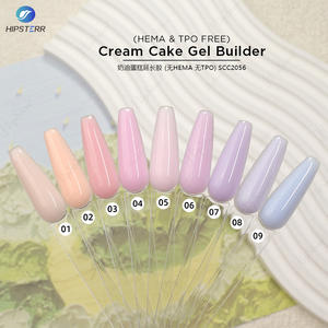 Gel de construction <span class=keywords><strong>semi</strong></span>-<span class=keywords><strong>permanent</strong></span> en crème, sans HEMA ni TPO, marque privée, gel de construction de couleur printemps en pot, auto-nivelant - Product Image 3