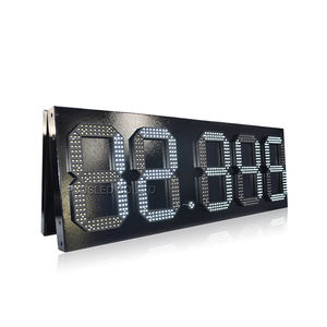PUUSLED Dış Mekan Beyaz 7 Segmentli <span class=keywords><strong>LED</strong></span> Dijital Benzin Fiyatı Tabelası Düşük Fiyatlı Dijital Sayı Fiyat Göstergesi Benzin İstasyonu İçin - Product Image 1