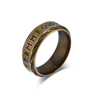 Nuevo Anillo Vikingo <span class=keywords><strong>de</strong></span> Acero Inoxidable con Runas Celtas, Joyería Nórdica Moderna para Hombre, Regalo <span class=keywords><strong>de</strong></span> Cumpleaños o <span class=keywords><strong>de</strong></span> Amor - Product Image 1