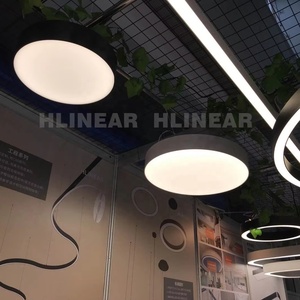 HLINEAR LD3030-<span class=keywords><strong>P</strong></span>-L1200 Lámparas LED Tubulares Ovaladas Rectangulares Serie Baffle Pequeñas de Aluminio Acústicas con Control Remoto Regulable 5 Años 4000K - Product Image 2