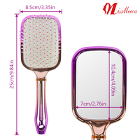 Espejo De Maquiagem Decorativo sisir sikat rambut bulat untuk wanita cermin rias kaca tangan dekoratif warna-warni rias