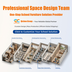 Muebles Educativos Directos <span class=keywords><strong>de</strong></span> Fábrica QiChen Group, Compatibles con OEM/ODM, Escritorio y Silla Metálicos Resistentes a los Arañazos, Mesa y <span class=keywords><strong>Sillas</strong></span> <span class=keywords><strong>de</strong></span> <span class=keywords><strong>Estudio</strong></span> Apilables - Product Image 5