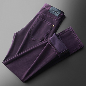 Jean décontracté élastique à jambe droite pour homme, couleur originale anti-décoloration, marque Niuchao, nouvelle collection automne 2026 - Product Image 3