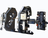 Calandre à caoutchouc automatique à trois rouleaux, rouleaux en fonte refroidie, moteur haute puissance 45 kW, force de serrage 2000 kN, garantie 3 ans, état d'occasion