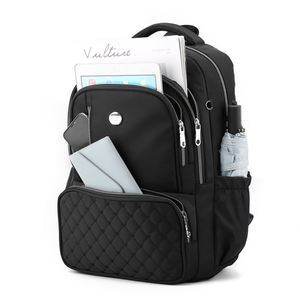 Fashion <b>Waterproof</b> Nylon Multi Compartment <b>Women</b> Commuting Bag Big Capacity Anti Theft Girl's <b>Backpack</b> - Product Image 1