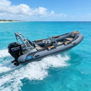 Bateau de pêche en aluminium Hedia de haute qualité, 14 pieds, bateau de pêche en mer de luxe, bateau pneumatique en aluminium Rib <span class=keywords><strong>420</strong></span> - Product Image 1