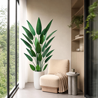 Grande plante artificielle de Canna Lily en pot, feuillage tropical, décoration nordique pour salon, verdure d'intérieur, vente en gros