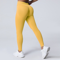 Leggings Deportivos de Cintura Baja para Mujer, Transpirables, Ligeros, de Nailon, Sin Costuras, con Efecto Levanta Glúteos, con Logotipo