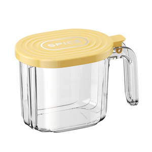 <b>Spice</b> <b>Jar</b> With Spoon Airtight Moisture Proof Plastic Container For Salt Pepper Condiments Solid Seasonings - Product Image 5