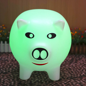 Dessin animé cochon LED lumière d'ambiance en forme d'animal rougeoyante pour parcs extérieurs pelouses jardins pour éclairage de paysage de Noël - Product Image 3