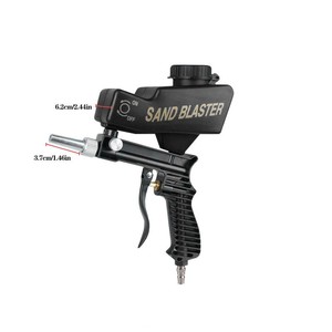 Small Pneumatic <b>Sandblasting</b> Gun for Household Use Portable Metal Decontamination Renovation Tool Customized OEM Support - Product Image 3