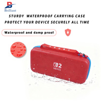 Casing Kustom Cemerlang untuk Switch 2, Casing Pelindung EVA untuk Pemain Video Game, Casing Keras EVA Portabel, Casing Pengontrol yang Mudah Dibawa