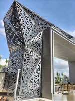 Panneaux de bardage en alliage d'aluminium modernes MEIYU, revêtement anti-statique, imperméable, écologique, murs-rideaux pour hôtels et bâtiments
