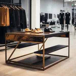 Cao cấp bán lẻ tùy chỉnh xoay di động quần áo hiển thị bảng cho cửa hàng bảng <span class=keywords><strong>Top</strong></span> <span class=keywords><strong>Glass</strong></span> hiển thị trường hợp - Product Image 1