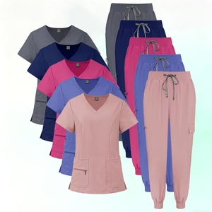 Tenue médicale personnalisable de haute qualité pour femme, respirante, en tissu Spandex/Polyester, idéale pour l'hôpital - Product Image 3