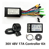 36V 48V 17A 250W 350W 500W Kit Pengontrol Sensor Hall Layar S866 untuk Sepeda Listrik Ebike
