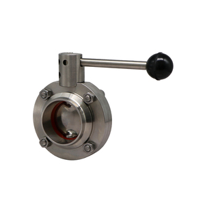 Shgl Cấp Thực Phẩm Thép Không Gỉ 304 316L Tri Clover Kẹp Hướng Dẫn Sử Dụng Hàn Vệ Sinh Wafer Van Bướm Cho Nước Dầu - Product Image 1