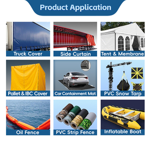 Không Thấm Nước 650 Gsm Tarpaulin Cuộn Vải Nhựa <span class=keywords><strong>Pvc</strong></span> Vinyl Vải 0.9Mm <span class=keywords><strong>Pvc</strong></span> Tarpaulin CuộN - Product Image 3