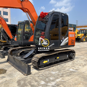 Fourniture d'usine pelle sur chenilles Hitachi ZX70 d'occasion moteur japonais pompe de machines de construction à haut rendement - Product Image 6
