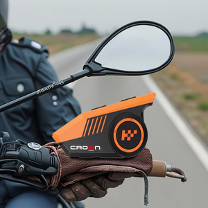 CROWN X8 HiFi BT 5.1 무선 오토바이 헬멧 헤드셋 소음 제거 FM 라디오와 인터콤 - Product Image 4