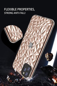 Super Lusso Diamante Del Modello TPU trasparente Posteriore Della Cassa Del Telefono per il <span class=keywords><strong>iphone</strong></span> <span class=keywords><strong>11</strong></span> 5.8 6.1 6.5 <span class=keywords><strong>pollici</strong></span> - Product Image 3