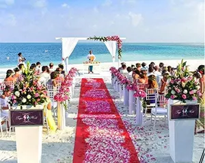 Karpet Merah Berkualitas Baik untuk Karpet Acara Komersial Panggung Pernikahan