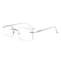 Lunettes photochromiques sans monture pour hommes et femmes, protection UV avec blocage de la lumière bleue, lunettes d'ordinateur