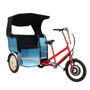 OEM Comfort Travel Electric Tricycle Rickshaw Mobile Cart 3 Wheel Passenger Cargo Sightseeing Bike Adult Taxi